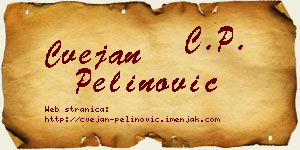 Cvejan Pelinović vizit kartica